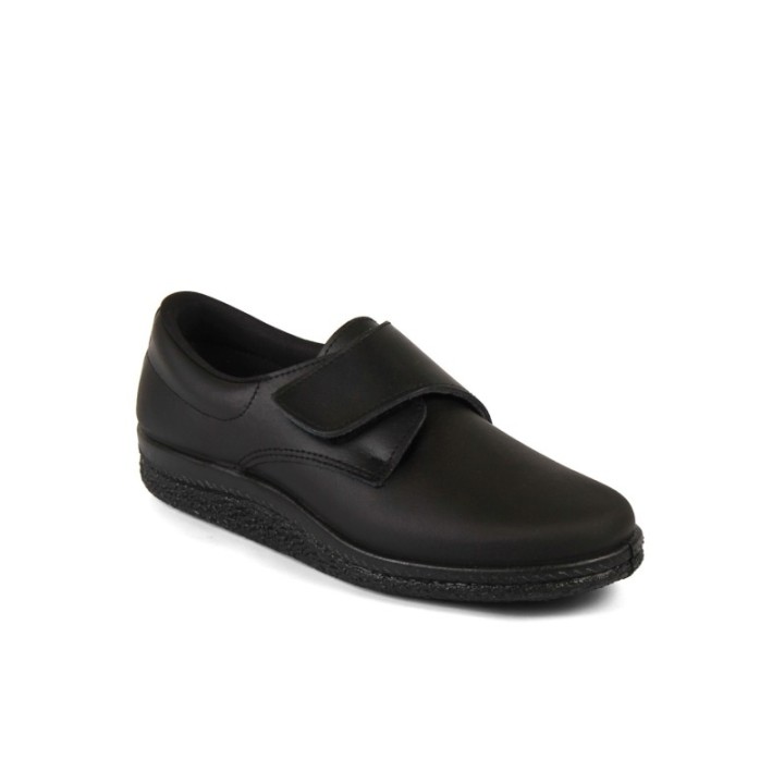 Zapatos anatómicos velcro negro