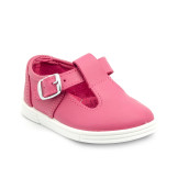 Sandalias piel con cierre de hebilla