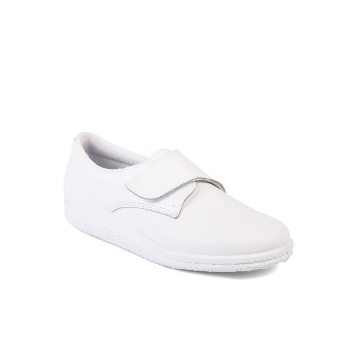 Zapatos anatómicos velcro blanco