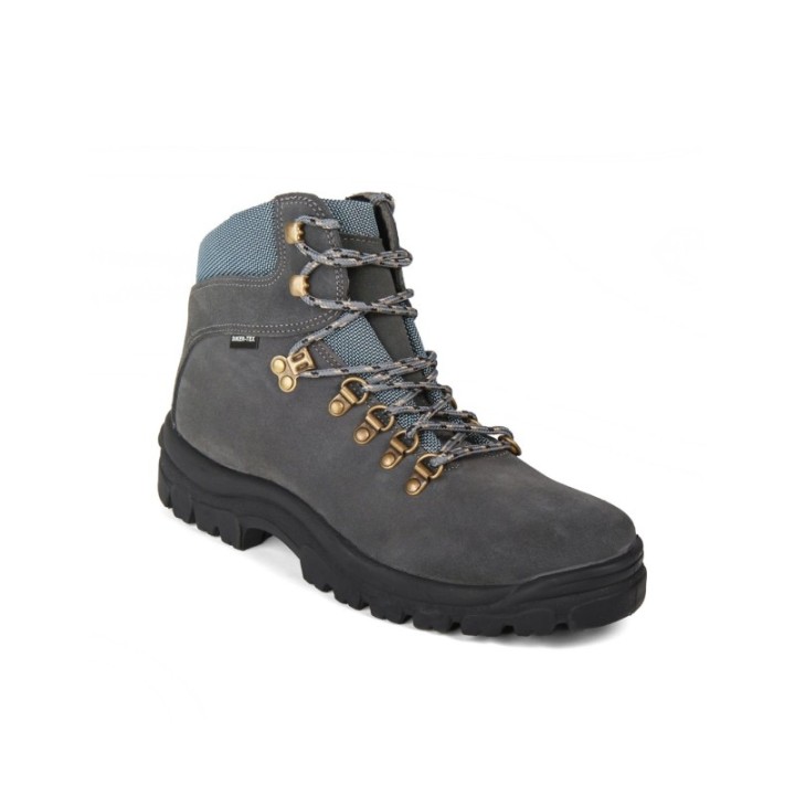 Botas trekking montaña serraje hidrofugado gris