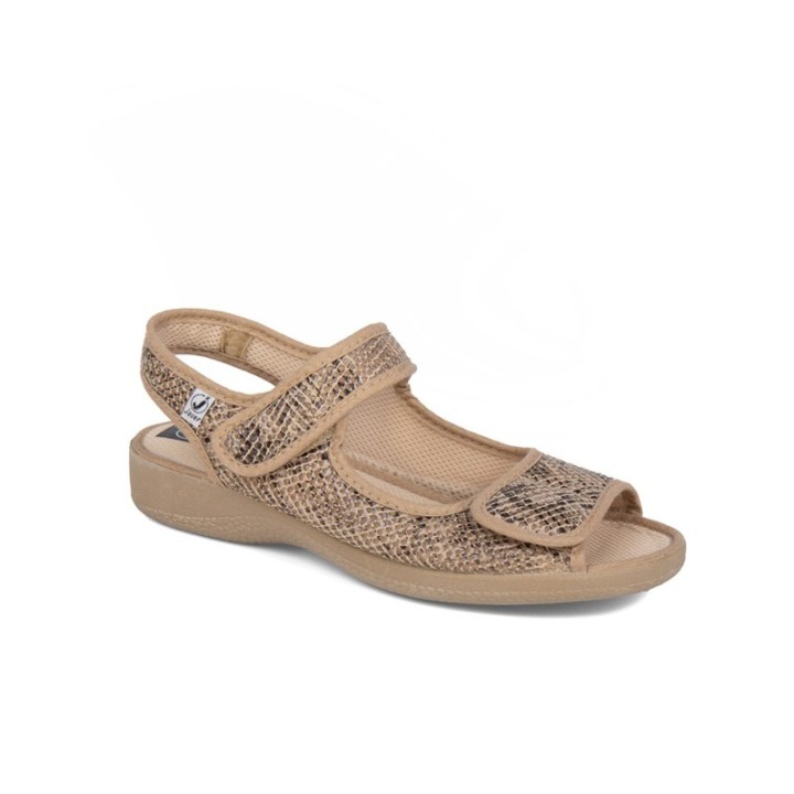 Zapatos ancho especial anatómicos beige