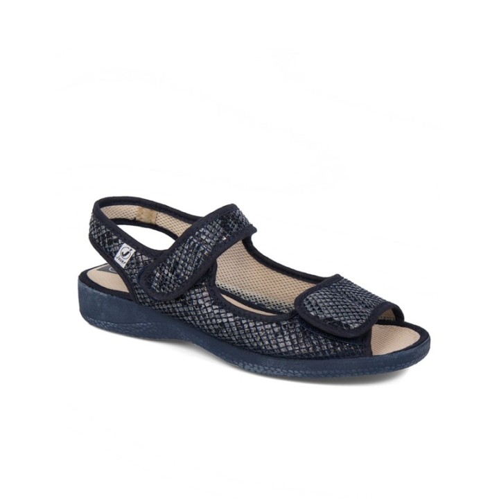 Zapatos ancho especial anatómicos azul marino