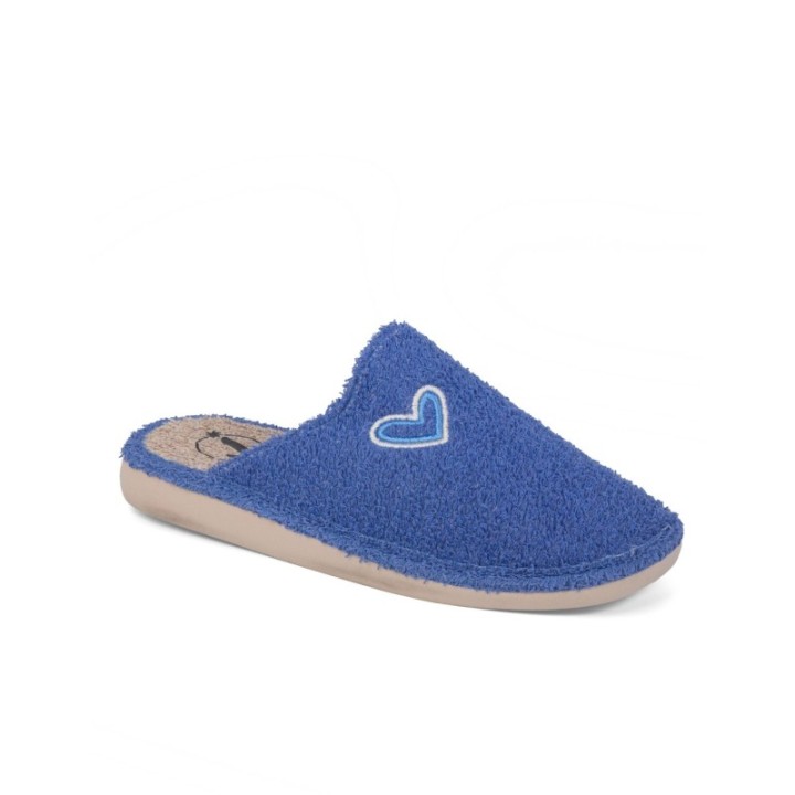 Zapatilla de casa suela EVA especial parquet color royal