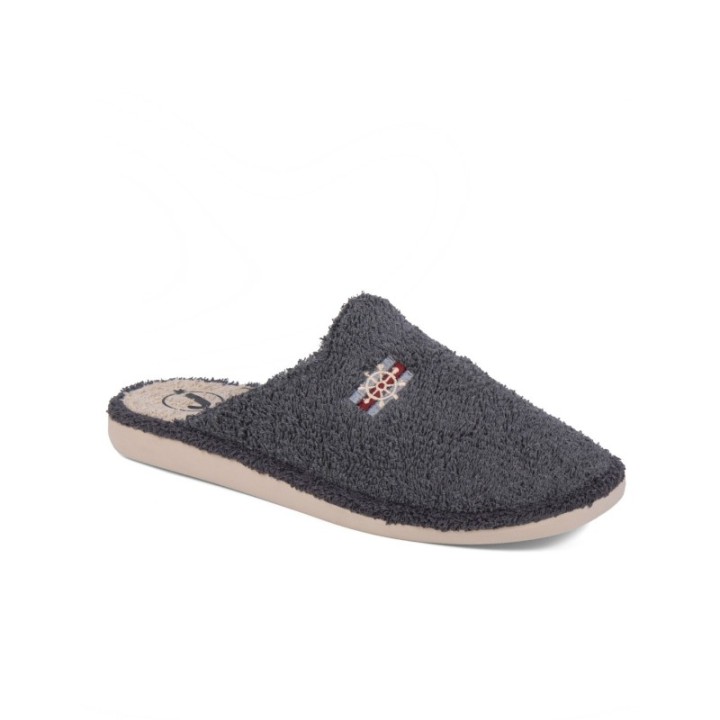 Zapatilla de casa suela EVA especial parquet gris
