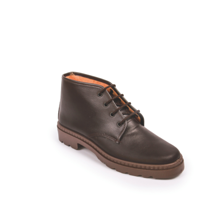 Bota de trabajo color marrón