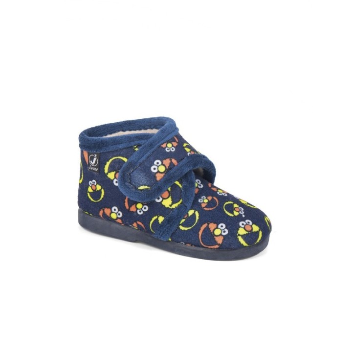 Zapatillas de casa Niños con cierre de velcro Epi y Blas color marino