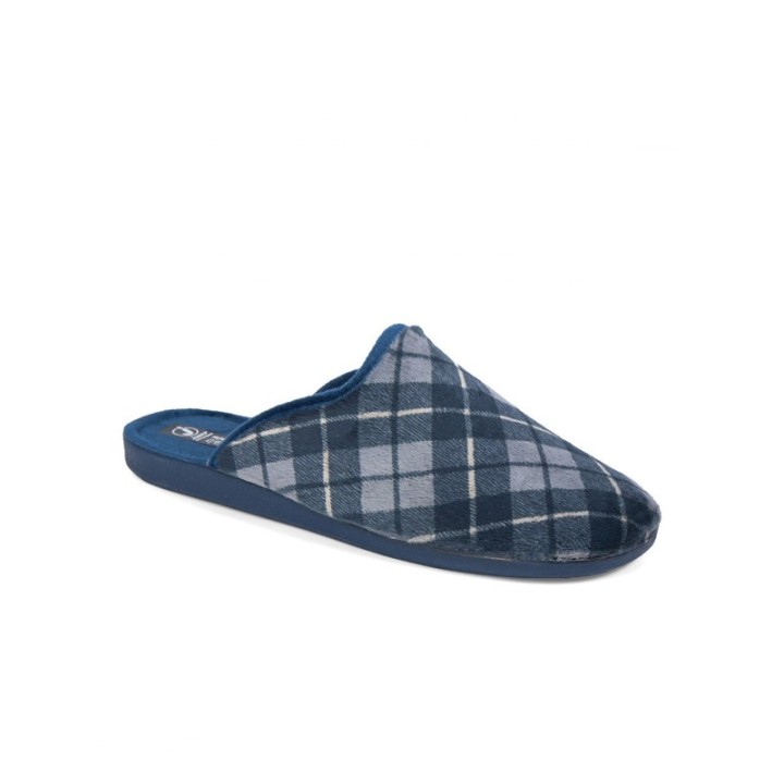 Zapatillas casa abiertas hombre color marino