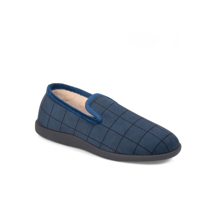 Zapatillas de casa cerradas hombre súper confort color marino