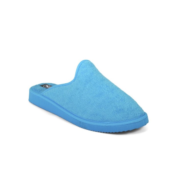 Zapatillas casa piso eva pegado color turquesa
