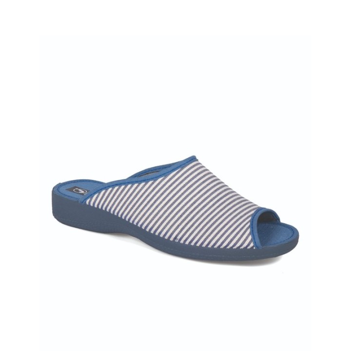 Zapatillas ancho especial puntera abierta color azulina
