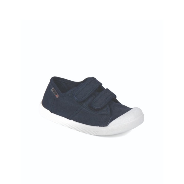 Zapatillas Barefoot Infantil con doble velcro color marino