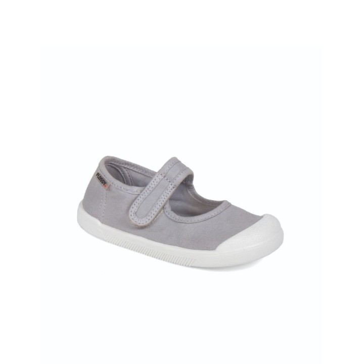Merceditas Barefoot infantil con velcro color gris