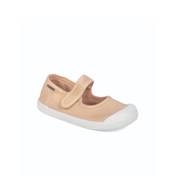 Merceditas Barefoot infantil con velcro color arena