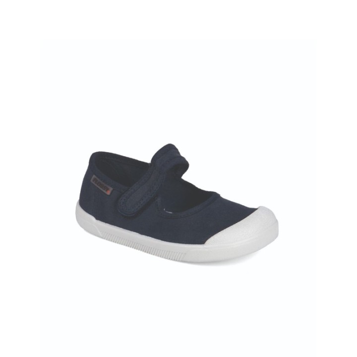 Merceditas Barefoot infantil con velcro color marino