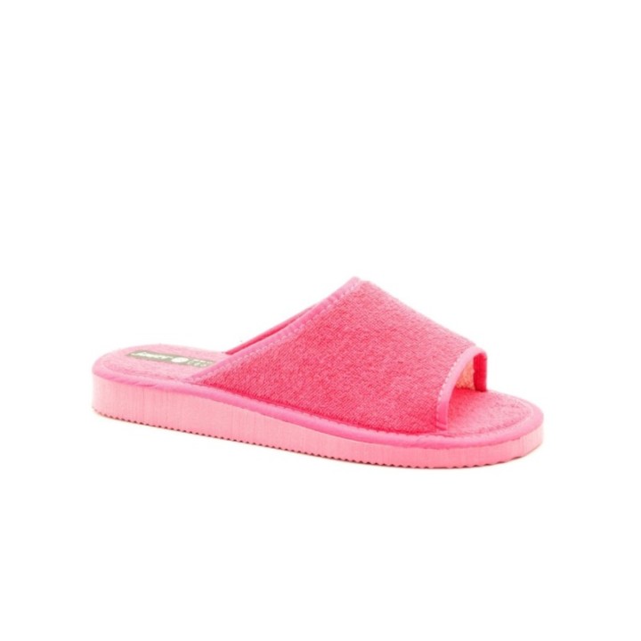 Zapatillas casa abiertas piso eva pegado color fucsia